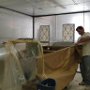 Removing Paper from Fuselage