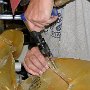 Installing nutplates on engine plenum