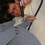 Prepare front top avionics support frame
