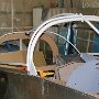 Canopy frame on fuselage