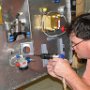 Installing heater door