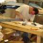 Assembling main rudder spar