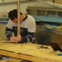 Assembling rudder frame