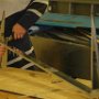 Assembling rudder frame