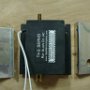 Rudder servo with mounting brackets