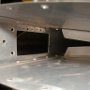 Inside view of aileron servo cutout