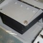 Top view of servo tray installed in aileron