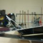 Customized aileron tab installed side view