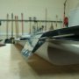 Customized aileron tab installed