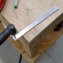 Fabricating reinforcement brackets for throttle/governor bracket.