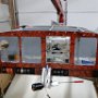 Font view of avionics panel including throttle quadrant.