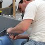 Cutting out avionics support panel for rear of  Dynon D6.