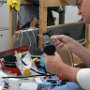 Heat shrinking cable harness