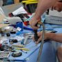 Drilling angled support brackets