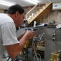 Installing nutplates for bracket to be mounted to firewall