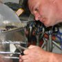 Clecoing fuselage air vents into place