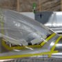 Taped of Windshield and fuselage for primer adhesive