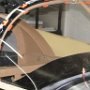 Windshield with sikaflex curing