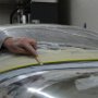 Adding Epoxy mixed with Fiberglass to fill fillet between windshield and fuselage