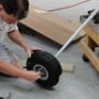 Installing Main Wheel to Gear Leg
