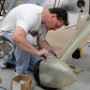 Fitting Front Wheel Pant Cover Over Wheel, Axle and Gear Fairing