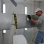 Applying Wash Prep to Horizontal Stab in preperation for priming