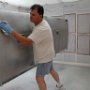 Wiping Down Wing with Wax and Grease Remover