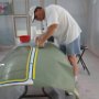 Taping Off Canopy in Preperation of Final Paint