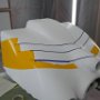 Striping the Bottom of Engine Cowl