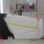 Red Pearl Stripes Painted On Rudder