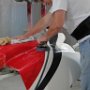 Wet Sanding Bottom Engine Cowl