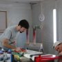 With Help from Wesley, Completing buffing of Rudder