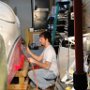 Wesley Wet Sanding Left Side of Fuselage