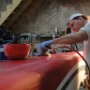 Wet Sanding Bottom oif Fuselage
