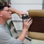 Riveting Piano Hinge On To Bottom of Seats